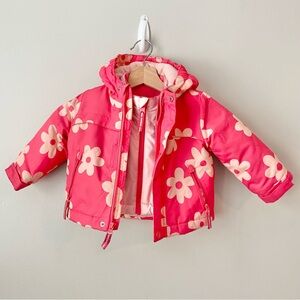 Cat & Jack Pink Hooded Coat and Jacket Set Size 12 Month